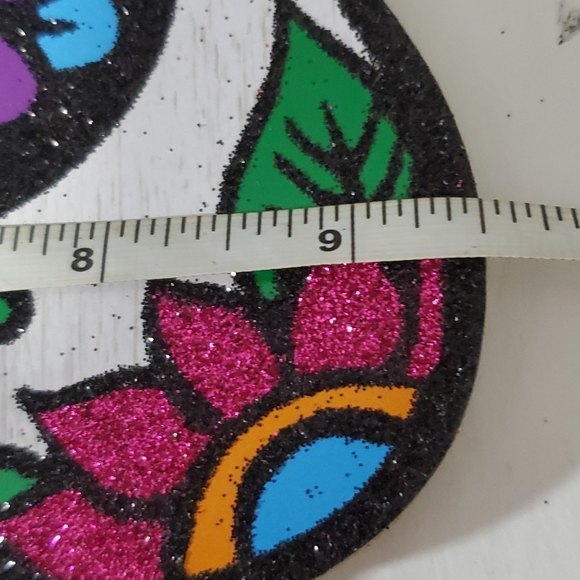 Halloween Decor Sugar Skull Sign - Picture 9 of 9